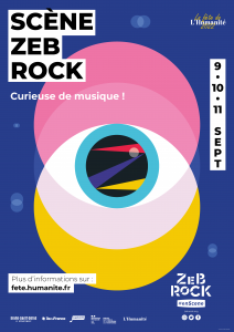 Affiches pour la Scène Zebrock de la Fête de l’Huma 2022